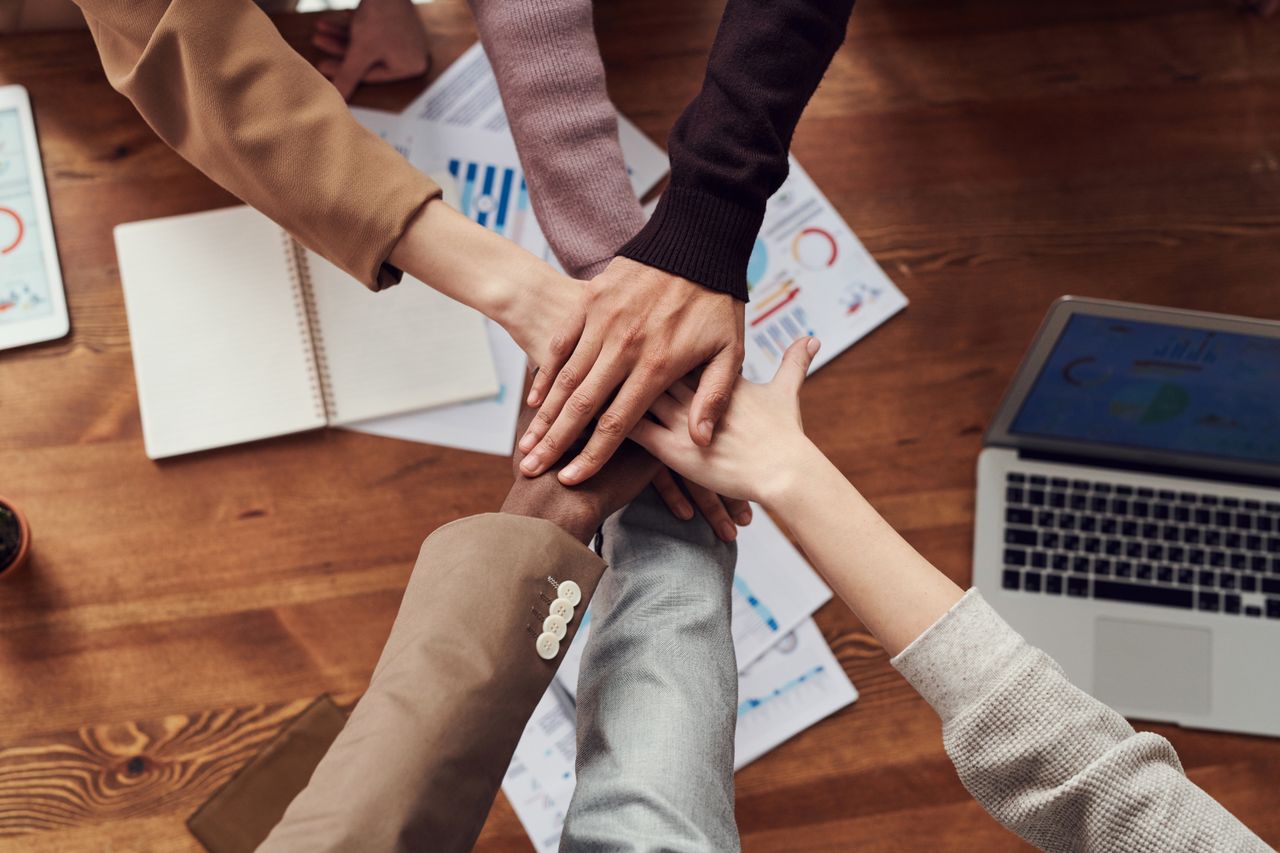 Equipo de usuarios de la plataforma escolar